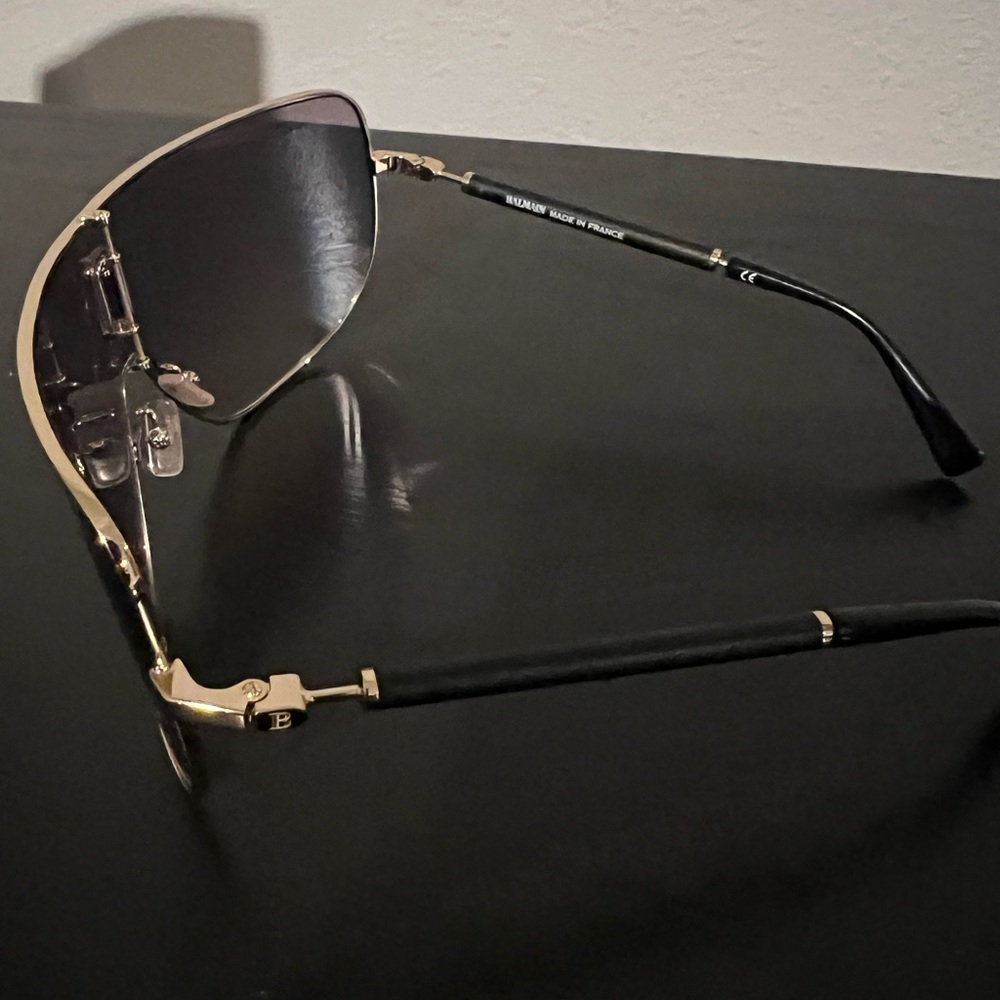 Balmain Black and Gold Sunglasses - Picture 6 of 11